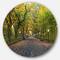 Designart - The Mall Area in Central Park' Disc Large Landscape Metal Circle Wall Art